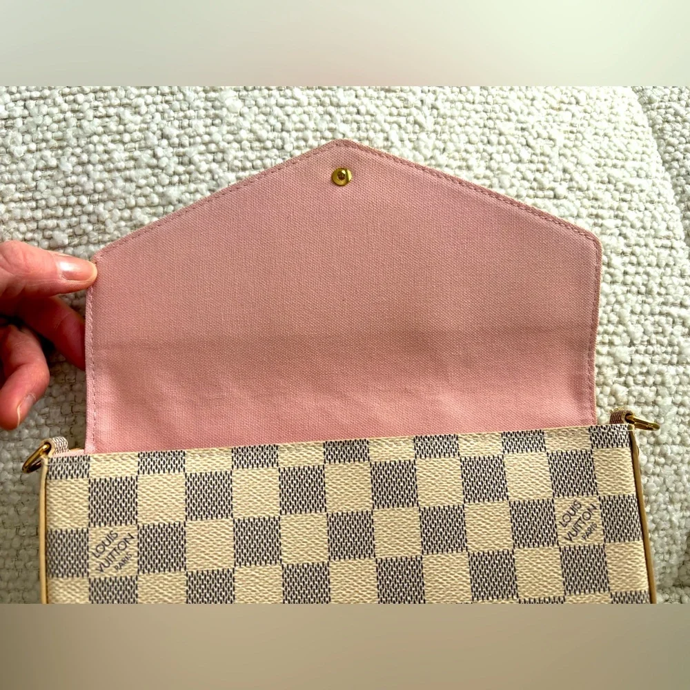 Louis Vuitton Pochette Felicie in Damier Azur Canvas, Great Condition! - Picture 6 of 14